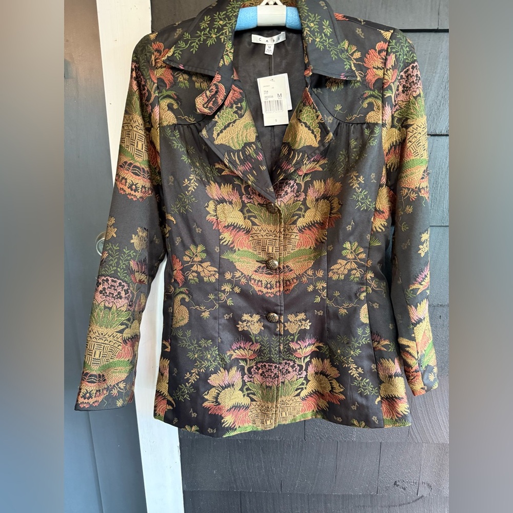 New CAbi embroidered jaquard jacket - Picture 2 of 6